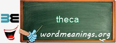 WordMeaning blackboard for theca